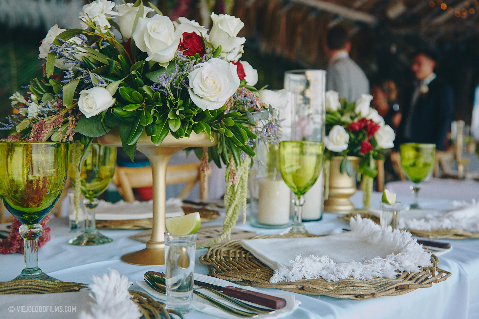 flowers and decor tulum wedding